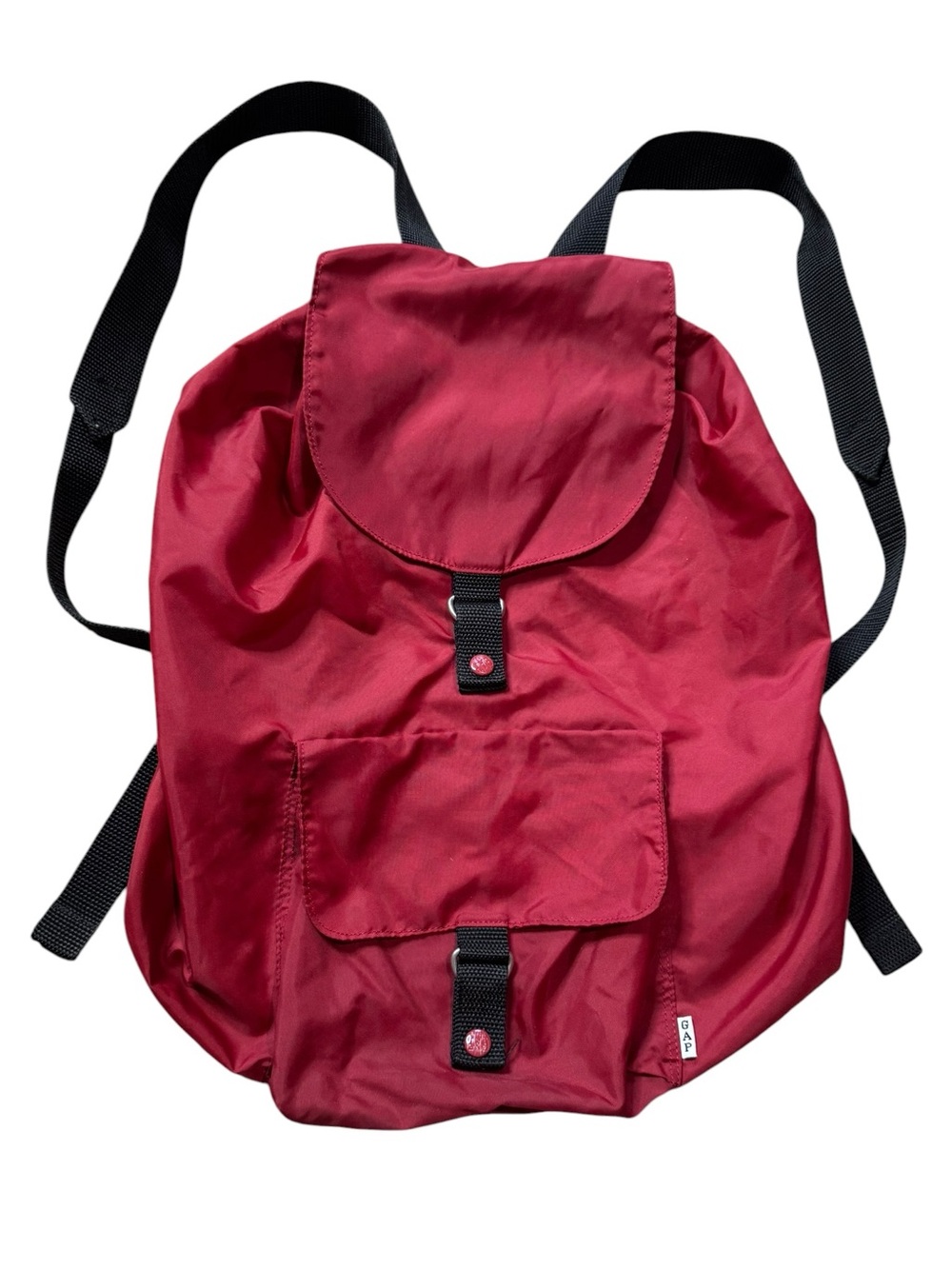 GAP Vintage Y2K Nylon Drawstring Cinching Backpack
